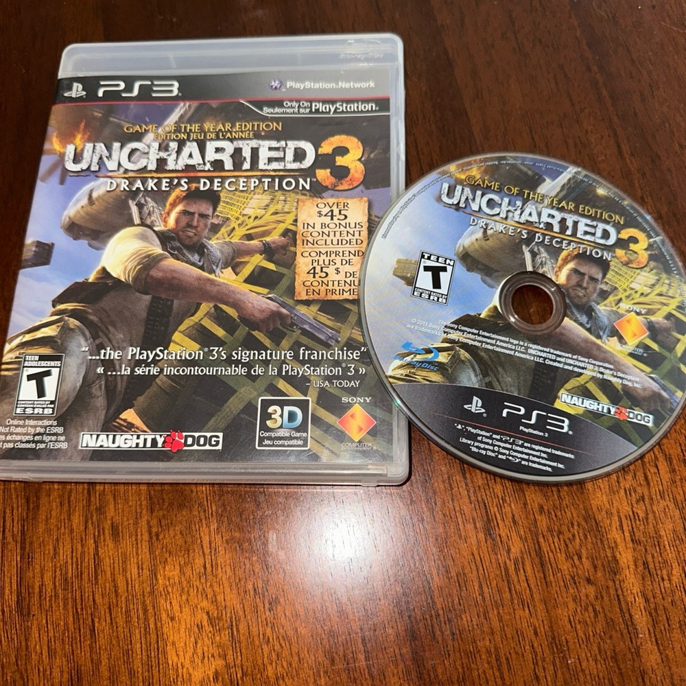 Uncharted 3: Drake's Deception for PS3 - cIB including online content